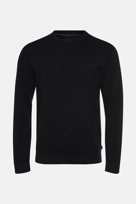 Pull col rond Noir - PREMIUM by JACK & JONES