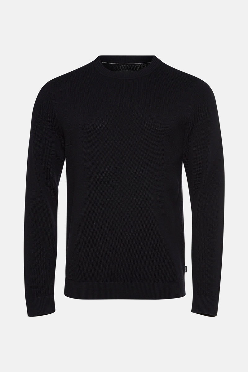 Trui met ronde hals Zwart - PREMIUM BY JACK & JONES