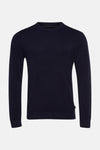 Pull met ronde hals - blauw