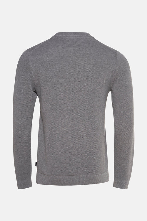 Pull col rond Gris - PREMIUM by JACK & JONES