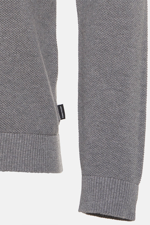 Pull col rond Gris - PREMIUM by JACK & JONES