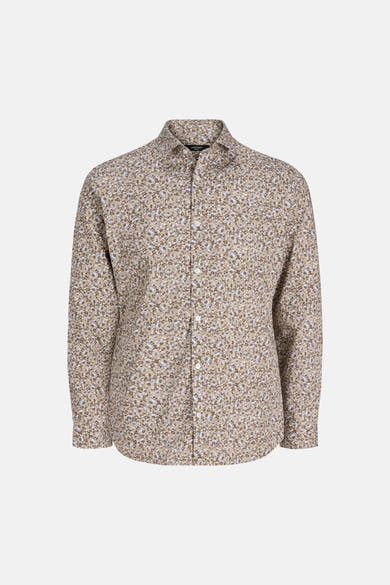 Multikleuren overhemd met lange mouwen van PREMIUM by JACK & JONES, met een subtiel bloemenpatroon.