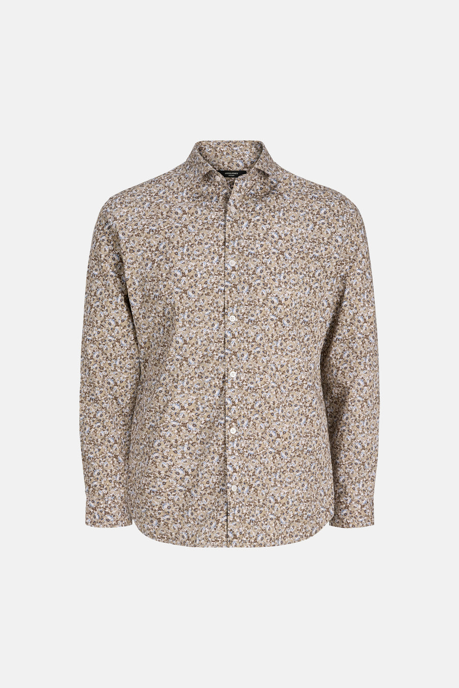 Multikleuren overhemd met lange mouwen van PREMIUM by JACK & JONES, met een subtiel bloemenpatroon.