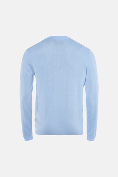 Pull à col rond - bleu