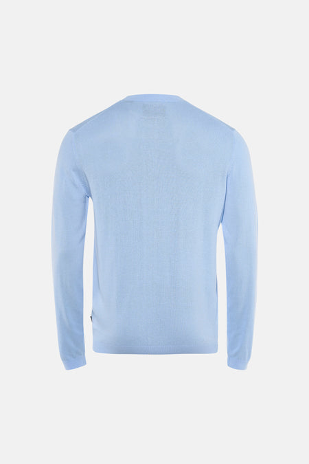 Pull à col rond - bleu