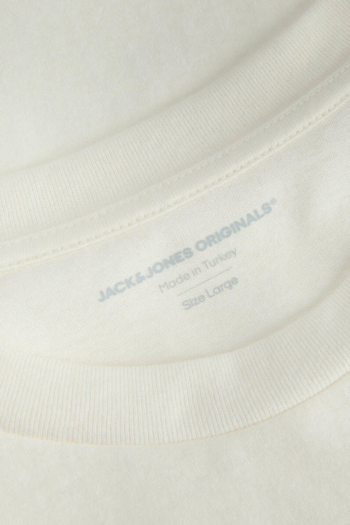 T-shirt (korte mouwen) Wit - ORIGINALS BY JACK & JONES