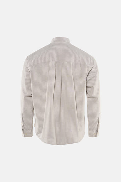 Chemise à manches longues verte à rayures fines par ORIGINALS BY JACK & JONES, vue de dos avec plis au dos.