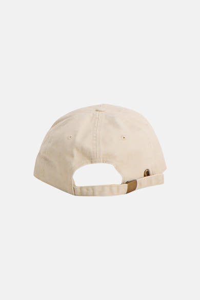 Casquette écru de ACCESSORIES BY JACK & JONES, vue de dos avec sangle ajustable et boucle métallique.