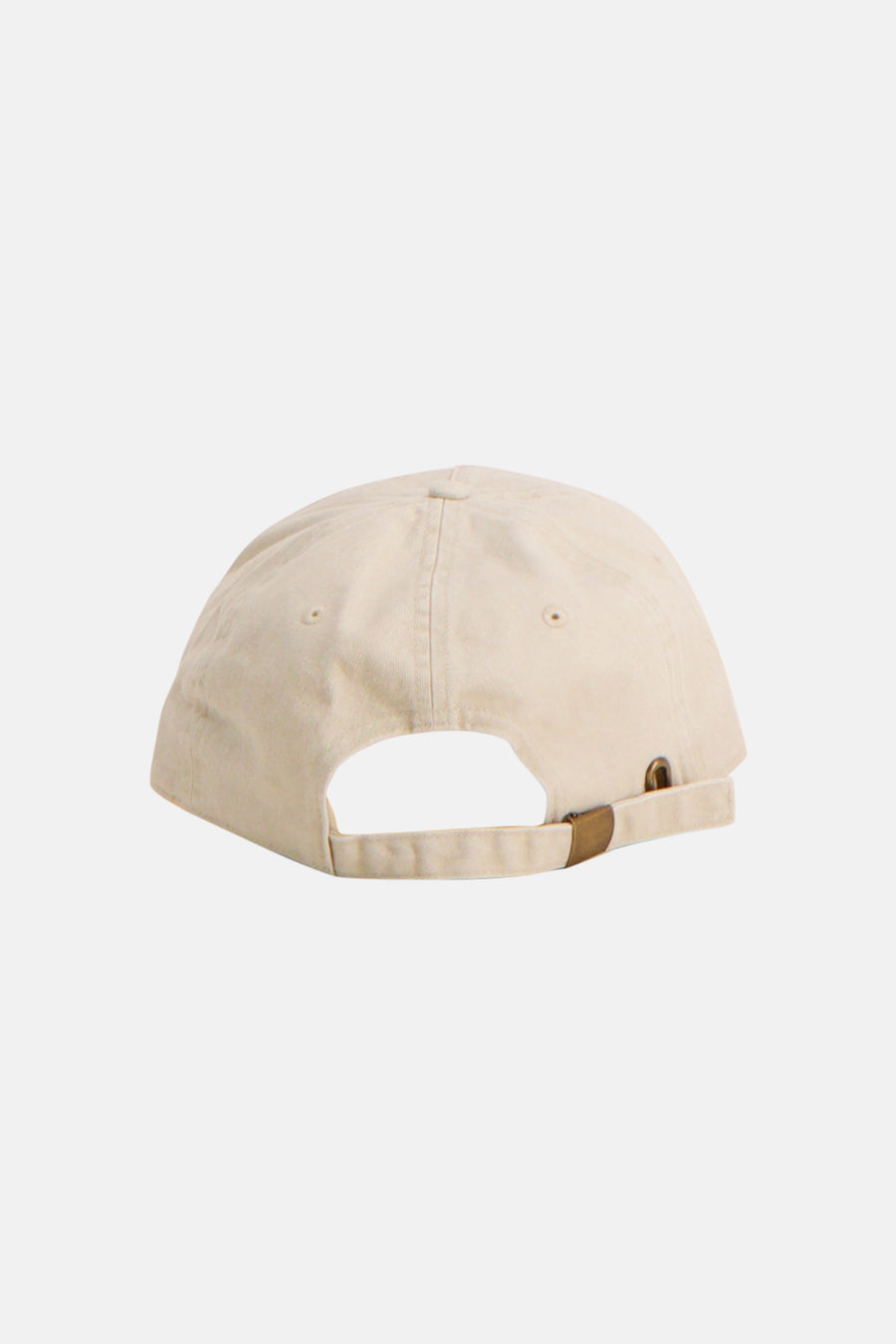 Casquette écru de ACCESSORIES BY JACK & JONES, vue de dos avec sangle ajustable et boucle métallique.