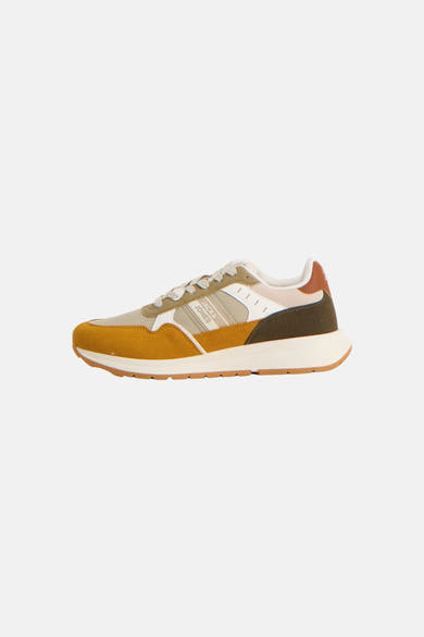 Baskets multicolores de ACCESSORIES BY JACK & JONES avec des empiècements en daim et des lacets ton sur ton.