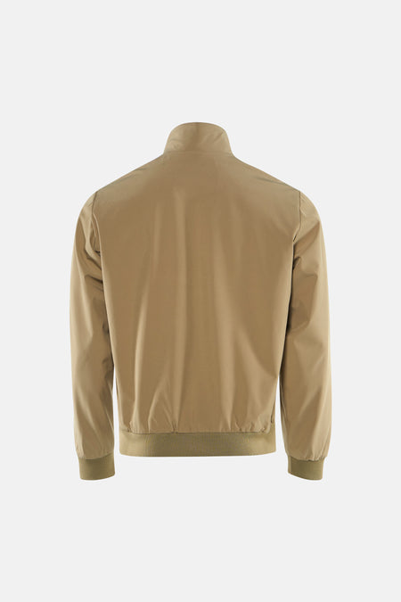 Veste courte beige de ORIGINALS BY JACK & JONES, avec col montant et finitions côtelées.