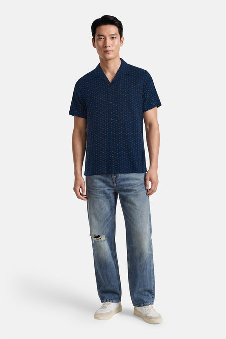 Hemd met korte mouwen - blauw