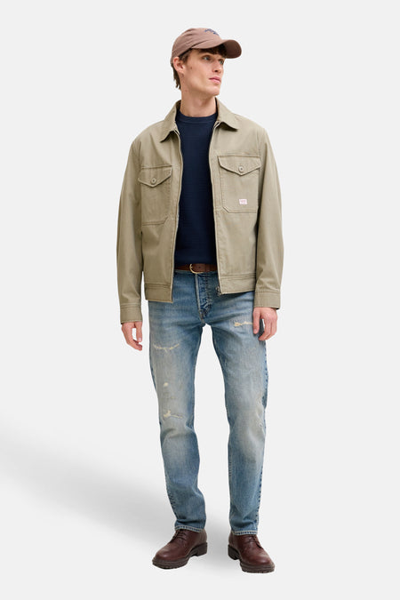 Pull à col rond - bleu