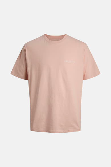 Oranje T-shirt met korte mouwen, van ORIGINALS BY JACK & JONES, met een klein logo op de borst.