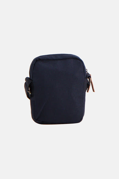 Sac à bandoulière bleu de ACCESSORIES BY JACK & JONES, avec fermeture éclair couleur bronze.