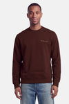 Sweat col O - brun