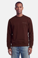 Sweat col O - brun