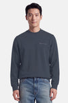 Sweat col O - bleu