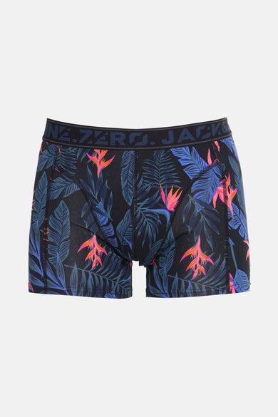 Multikleuren boxer van ACCESSORIES BY JACK & JONES met bloemen- en tropisch bladmotief.