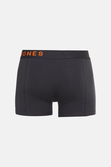 Donkerblauwe boxer van ACCESSORIES BY JACK & JONES, met oranje logoband.