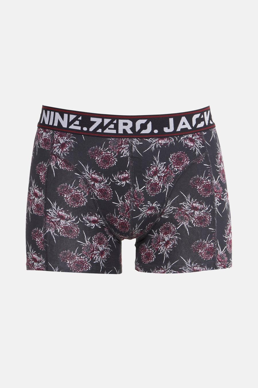 Multikleuren boxer van ACCESSORIES BY JACK & JONES met rood en wit bloemenpatroon.