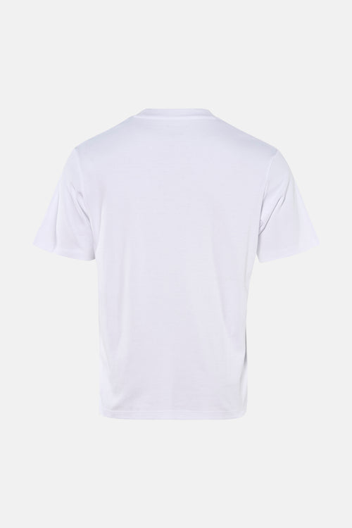 T-shirt blanc à manches courtes de JACK & JONES, vue arrière, sur fond neutre.

