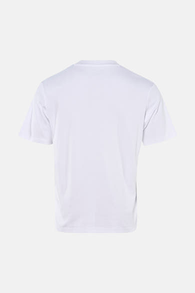 T-shirt blanc à manches courtes de JACK & JONES, vue arrière, sur fond neutre.
