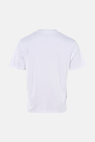 T-shirt blanc à manches courtes de JACK & JONES, vue arrière, sur fond neutre.
