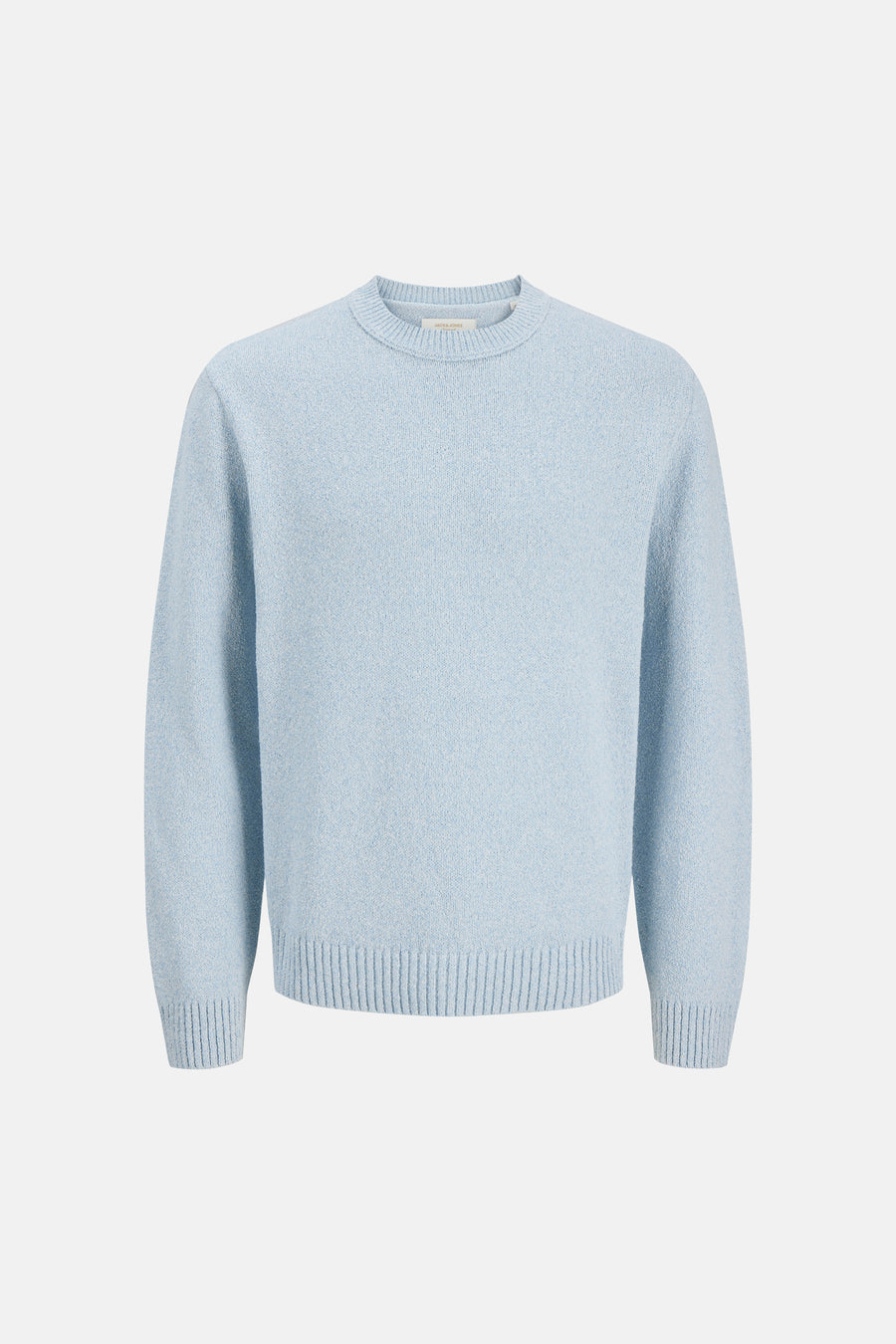 Ronde hals trui blauw van ORIGINALS BY JACK & JONES in een getextureerde breisel.