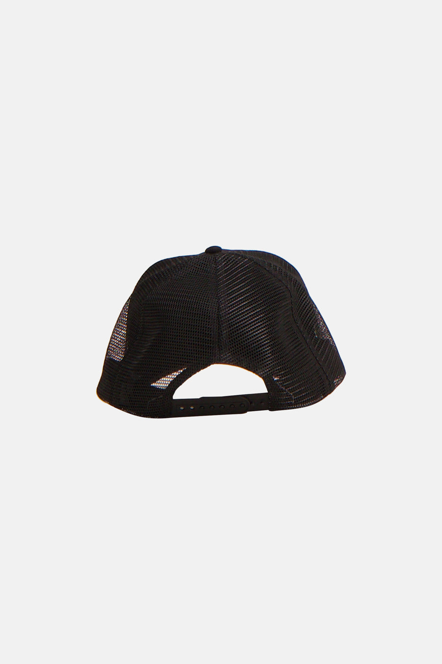 Zwarte pet van ACCESSORIES BY JACK & JONES, achterkant met verstelbare sluiting.