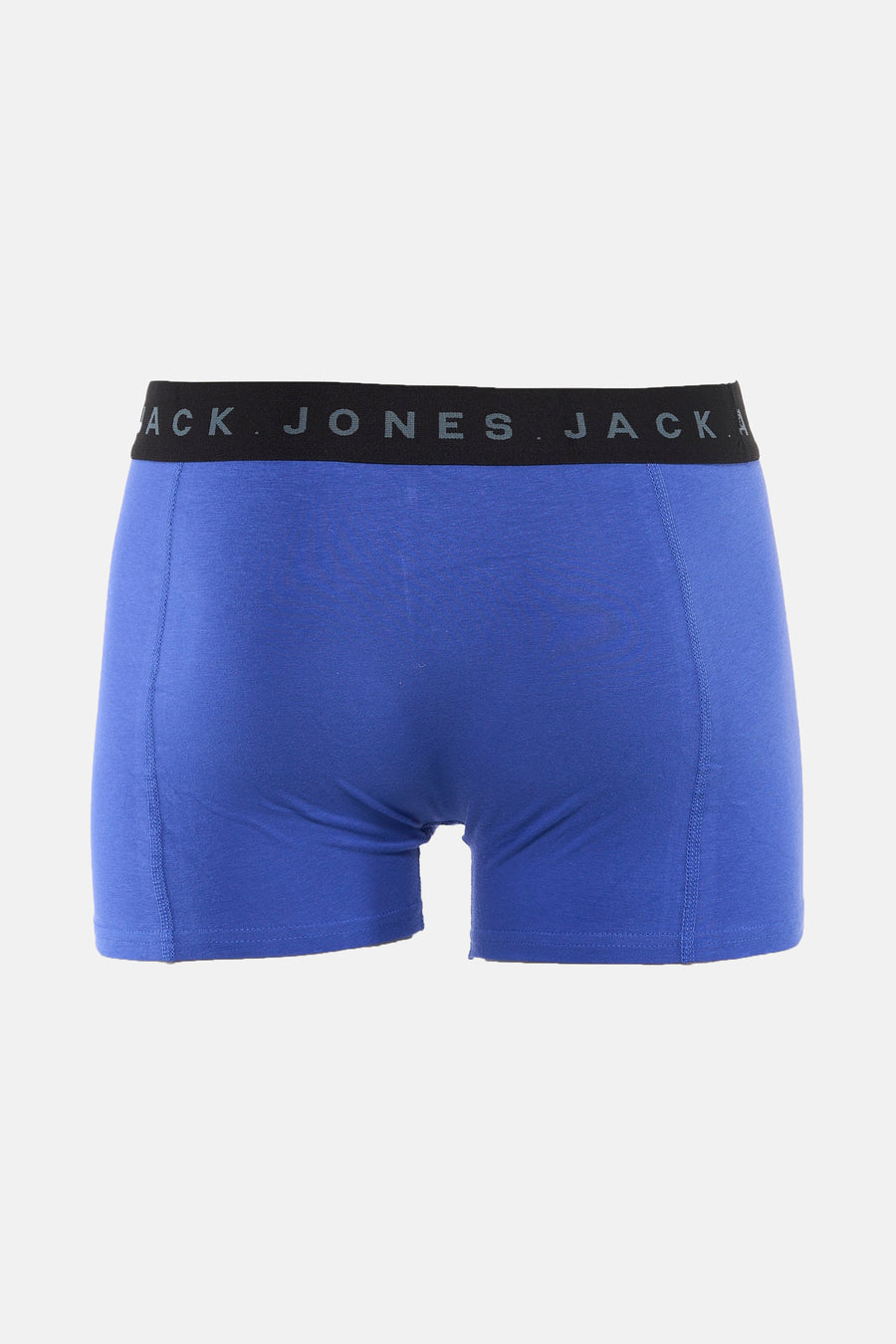 Boxer bleu par ACCESSORIES BY JACK & JONES avec ceinture noire élastique portant le logo de la marque.