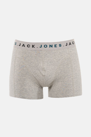 Grijze boxer van jersey van ACCESSORIES BY JACK & JONES, met elastische tailleband met logo.