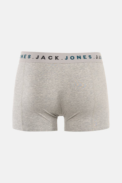 Boxer gris en jersey de ACCESSORIES BY JACK & JONES, avec ceinture élastique logotypée.