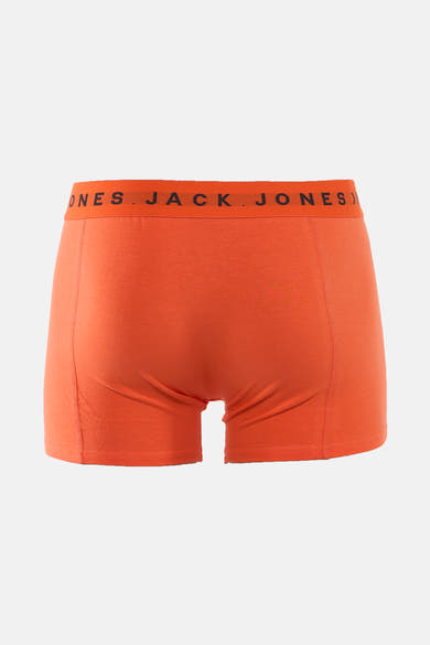 Boxer orange en maille de ACCESSORIES BY JACK & JONES, avec une ceinture élastique logotypée.