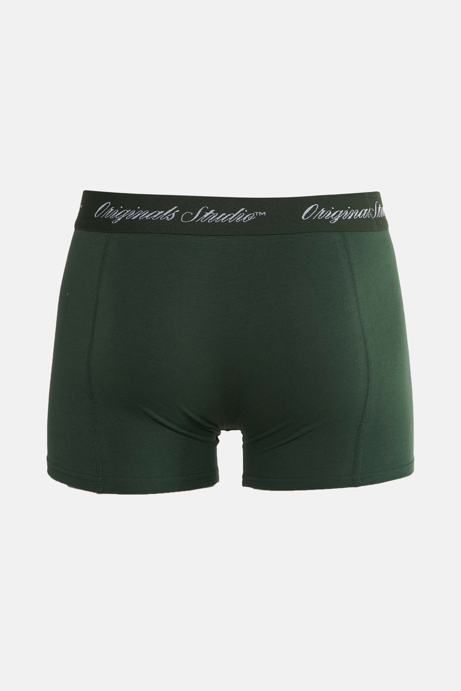 Boxer vert d'ACCESSORIES BY JACK & JONES, avec une ceinture élastique logotypée.