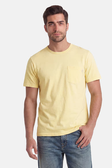 T-shirt met korte mouwen - geel