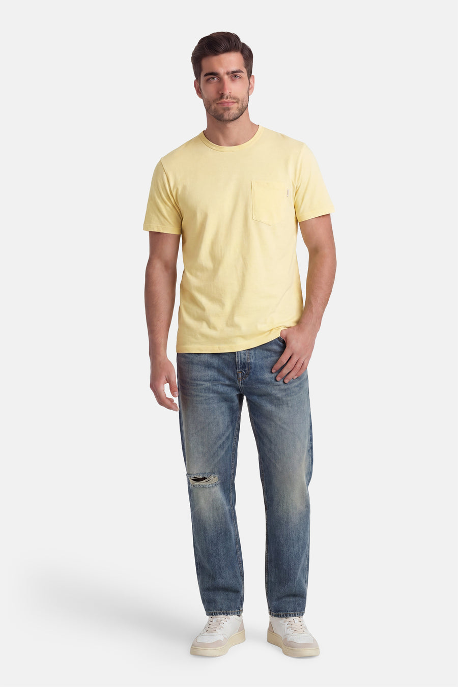 T-shirt met korte mouwen - geel