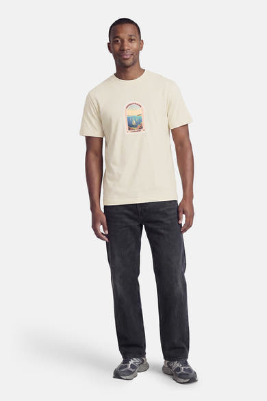 T-shirt met korte mouwen - Geel