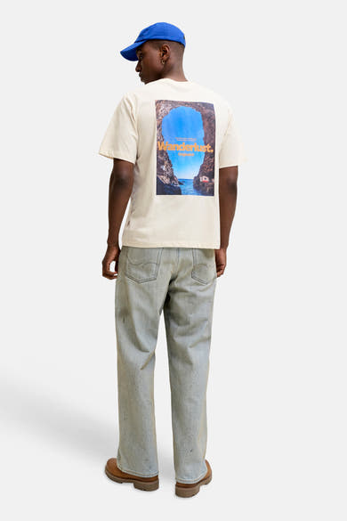 T-shirt (manches courtes) beige - ORIGINALS BY JACK & JONES