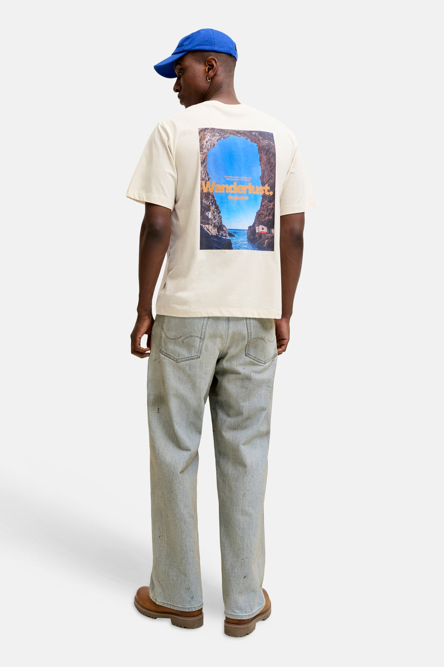 T-shirt (manches courtes) beige - ORIGINALS BY JACK & JONES