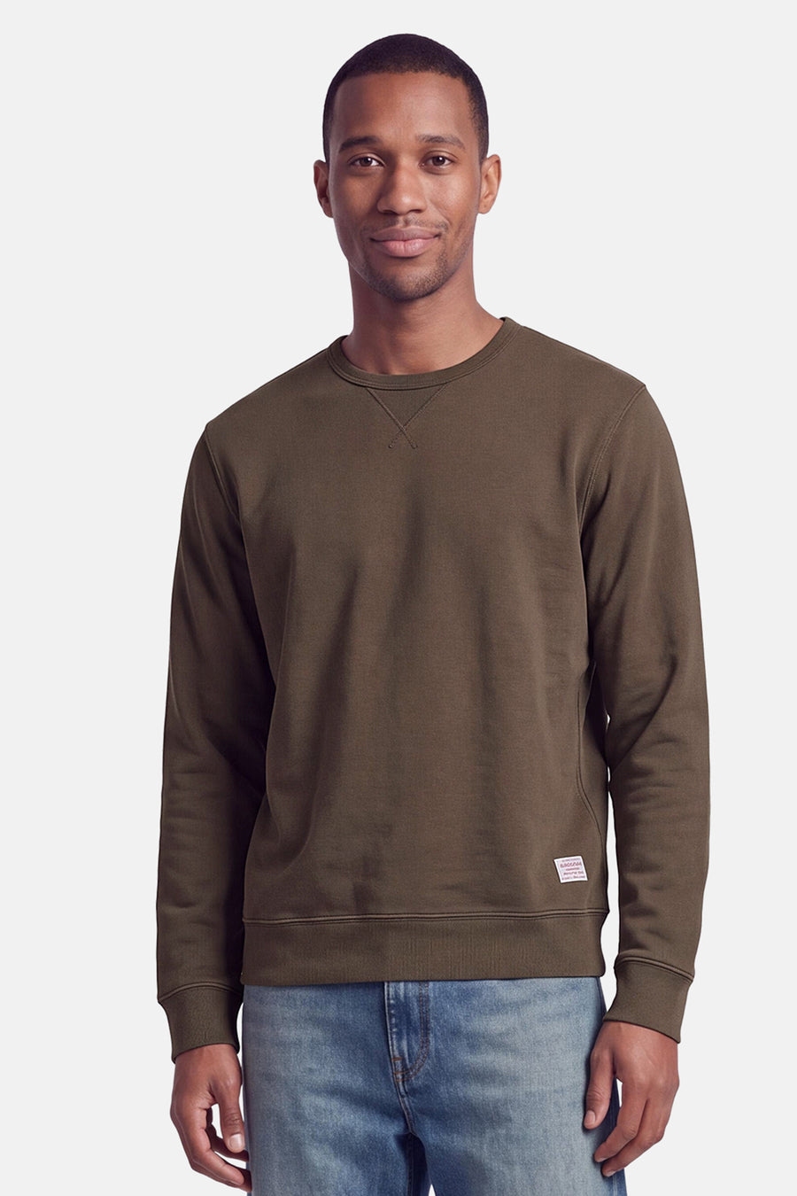 Sweat col O - Brun