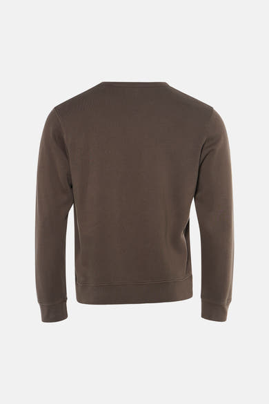 Sweat col O - Brun