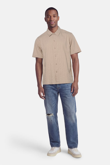 Chemise à manches courtes - gris