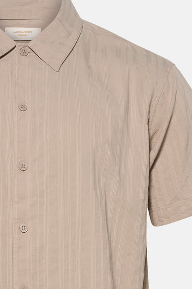 Chemise à manches courtes - gris