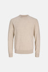 Pull col rond Écru - PREMIUM by JACK & JONES