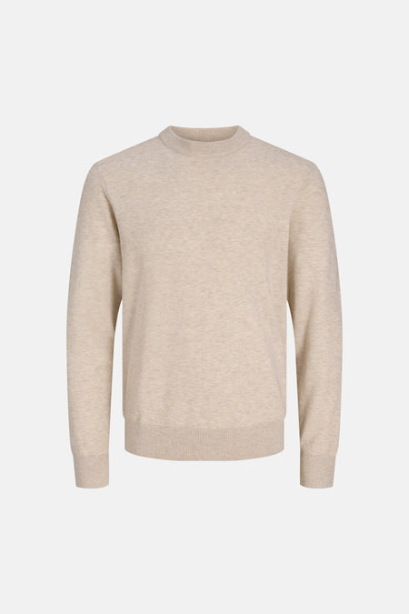 Trui met ronde hals ecru - PREMIUM by JACK & JONES
