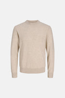 Pull col rond Écru - PREMIUM by JACK & JONES