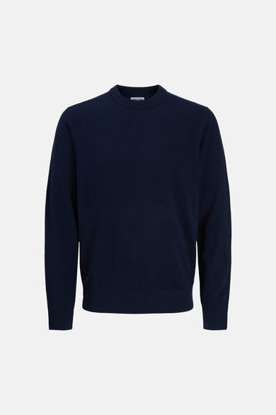 Pull col rond bleu - PREMIUM by JACK & JONES