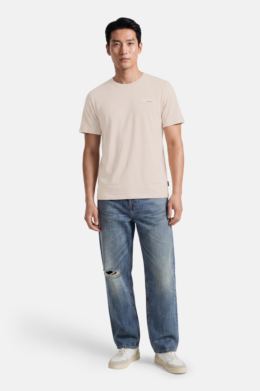 T-shirt met korte mouwen - beige
