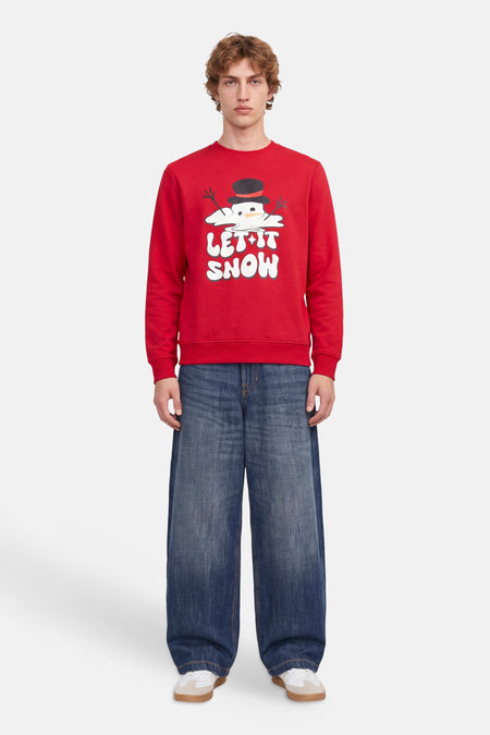 Sweater O-hals - Barbados Cherry